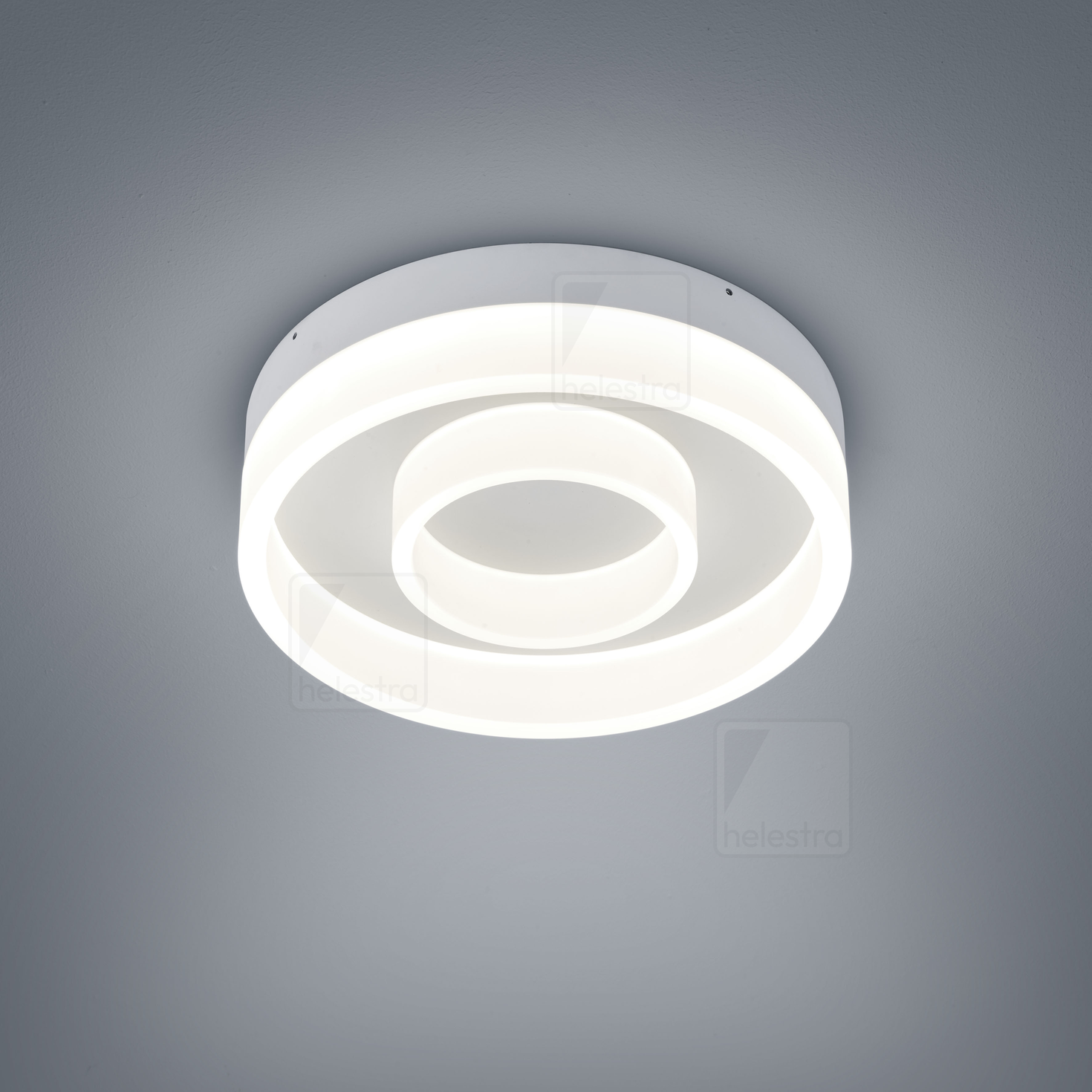 Helestra LIV  Plafonnier Acier blanc mat