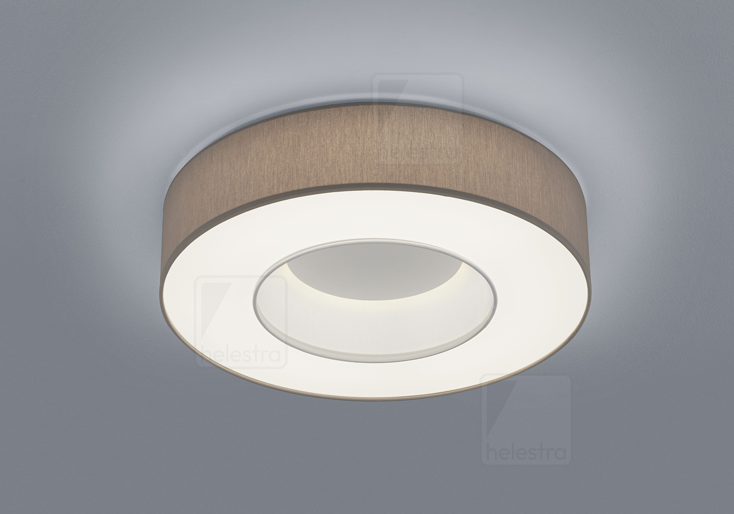 Helestra LOMO  Plafonnier Acier blanc mat