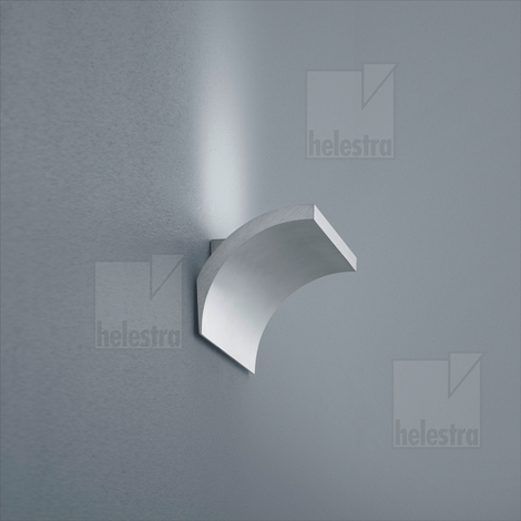 Helestra ADEO  lampada a parete alluminio nickel opaco