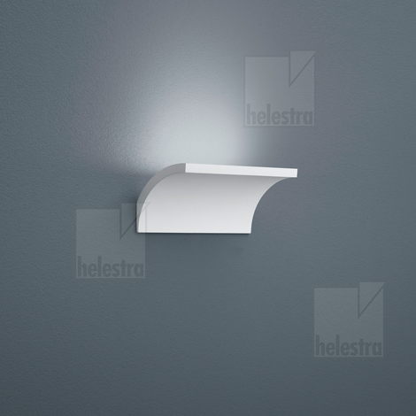 Helestra ADEO  lampada a parete alluminio bianco opaco