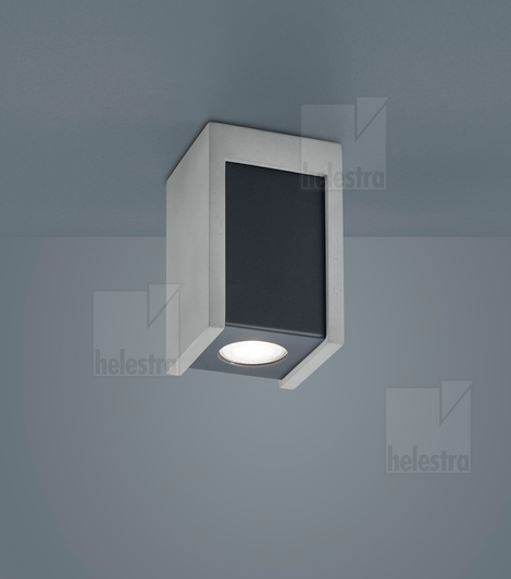 Helestra PONT  ceiling luminaire concrete grey