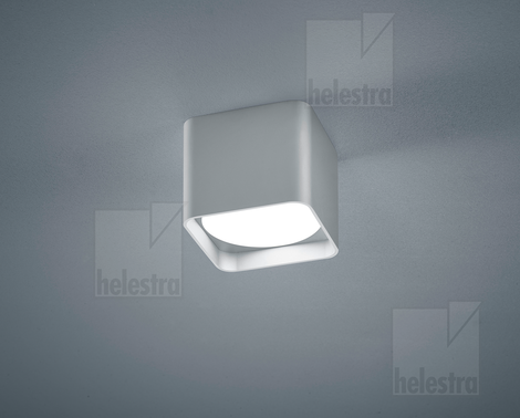 Helestra DORA  ceiling luminaire aluminium mat silver