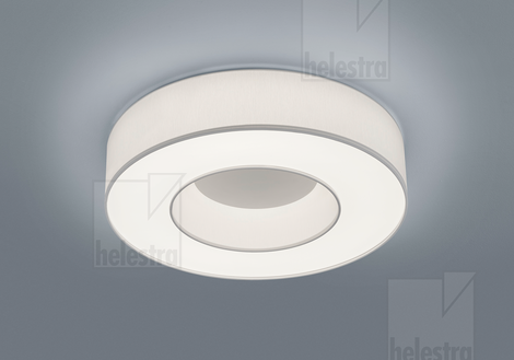 Helestra LOMO  ceiling luminaire steel mat white