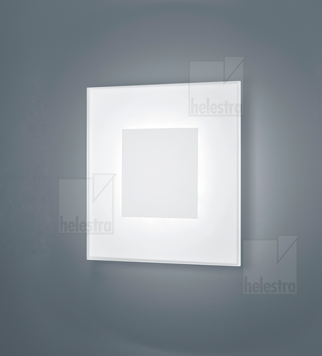 Helestra VADA lampada da parete/soffitto alluminio bianco opaco
