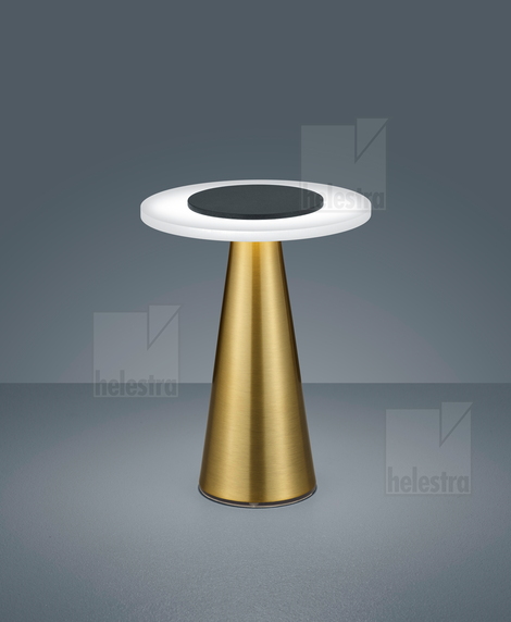 Helestra BAX  lampada da tavolo alluminio ottone opaco - nero