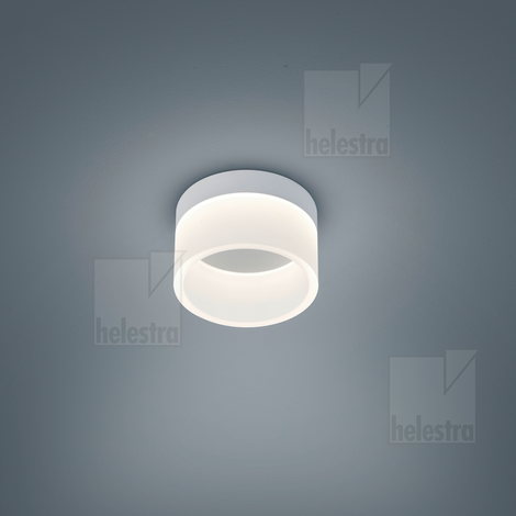 Helestra LIV  ceiling luminaire steel mat white
