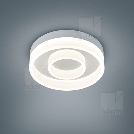 Helestra LIV  ceiling luminaire steel mat white