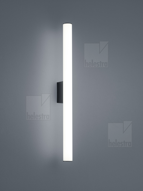 Helestra LOOM  wall luminaire aluminium mat black