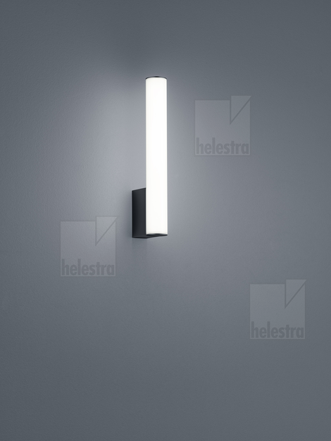 Helestra LOOM  wall luminaire aluminium mat black