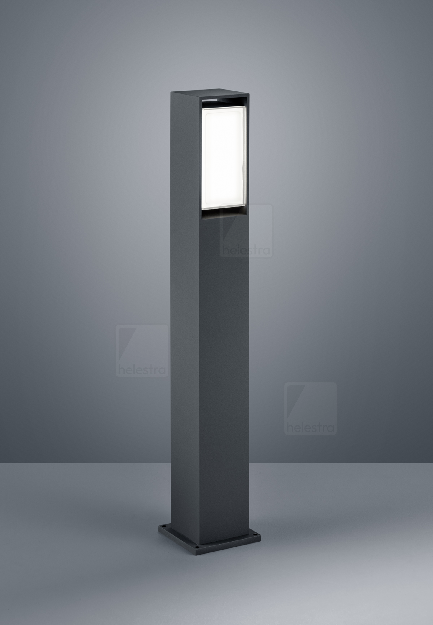 Helestra ISY  borne lumineuse aluminium graphite
