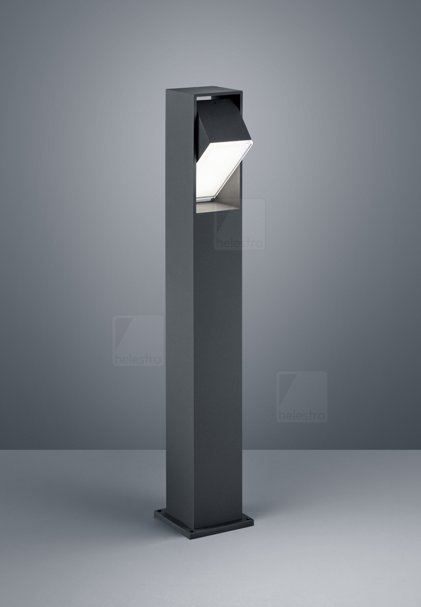 Helestra ISY  borne lumineuse aluminium graphite