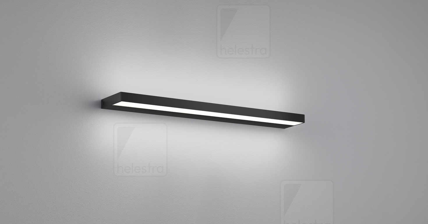 Helestra SLATE  applique aluminium noir mat