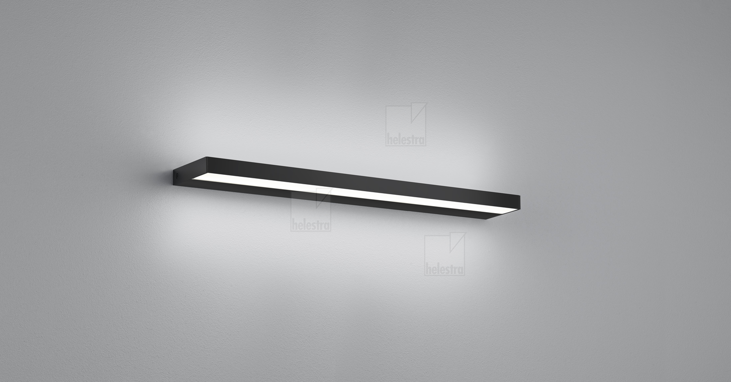 Helestra SLATE  applique aluminium noir mat