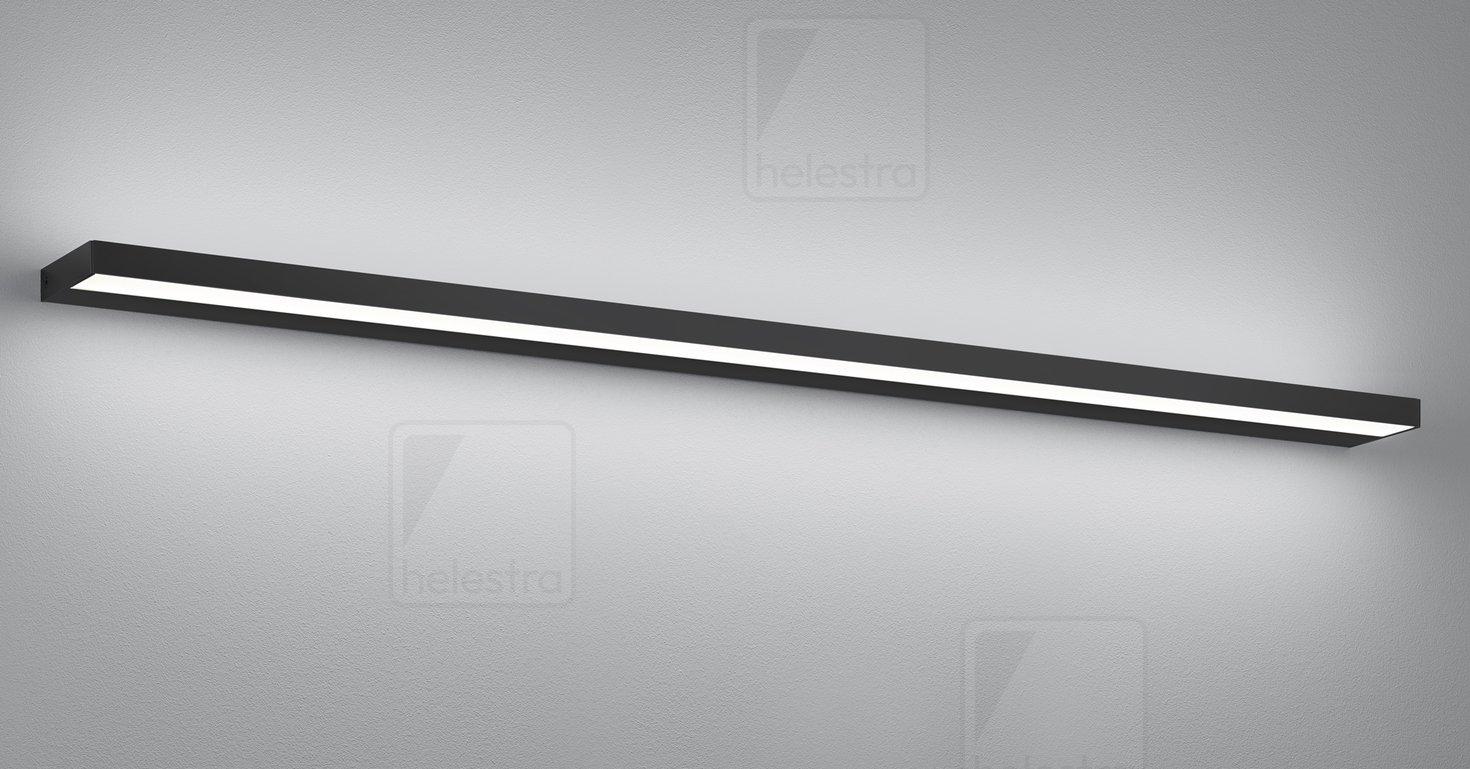 Helestra SLATE  applique aluminium noir mat