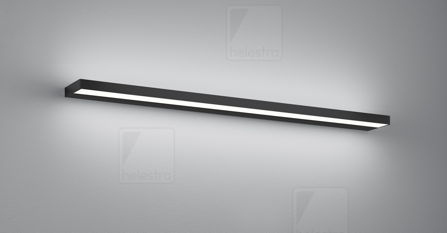 Helestra SLATE  applique aluminium noir mat