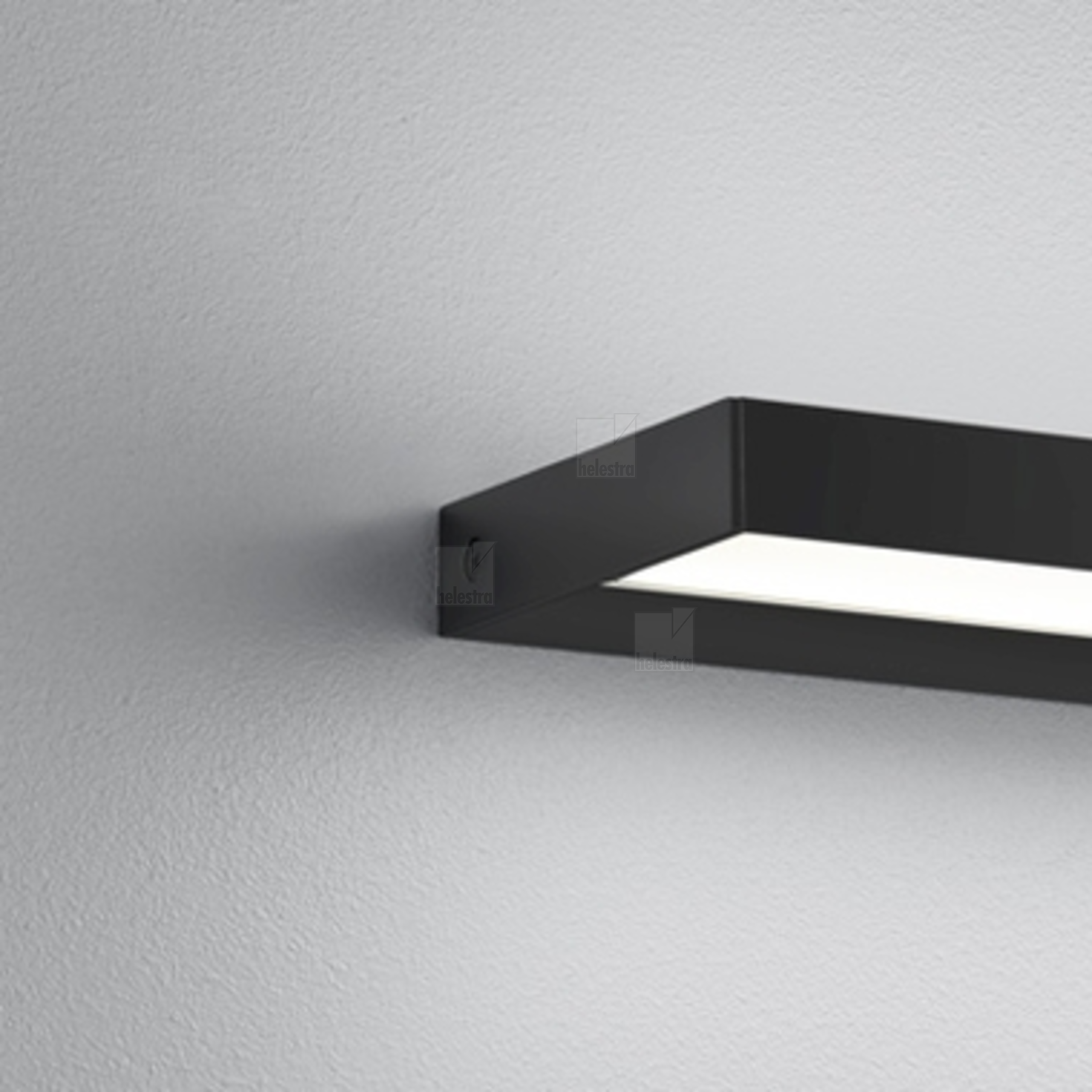 Helestra SLATE  applique aluminium noir mat