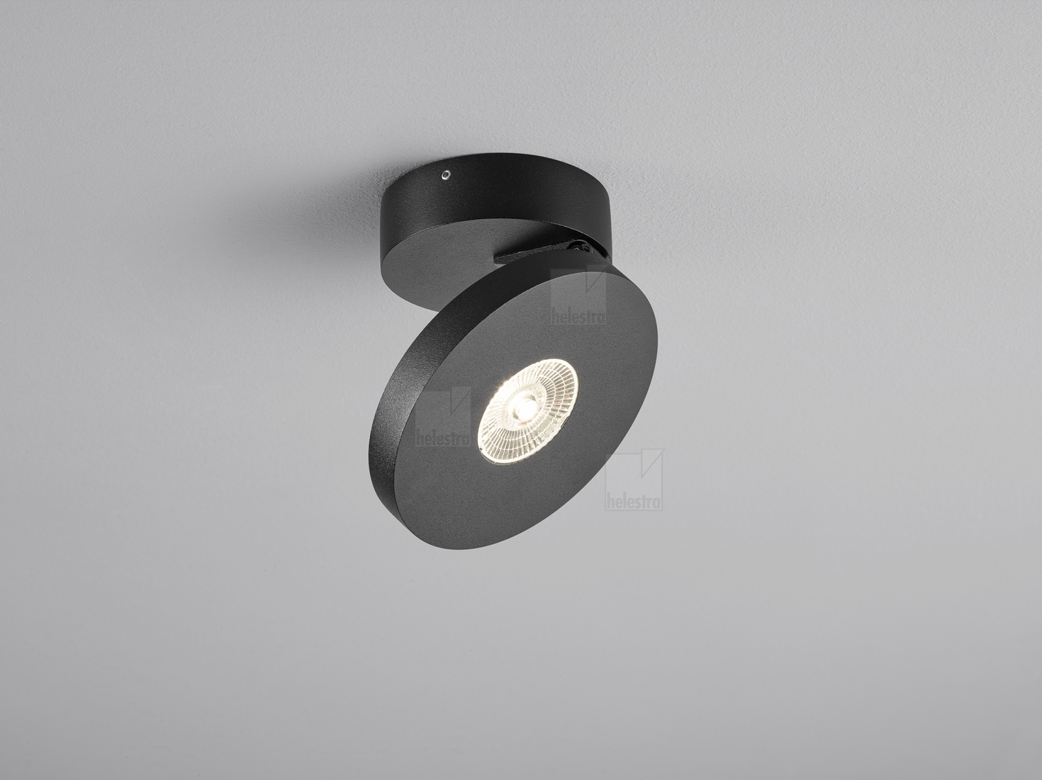 Helestra GOTO  lampada soffitto alluminio nero opaco