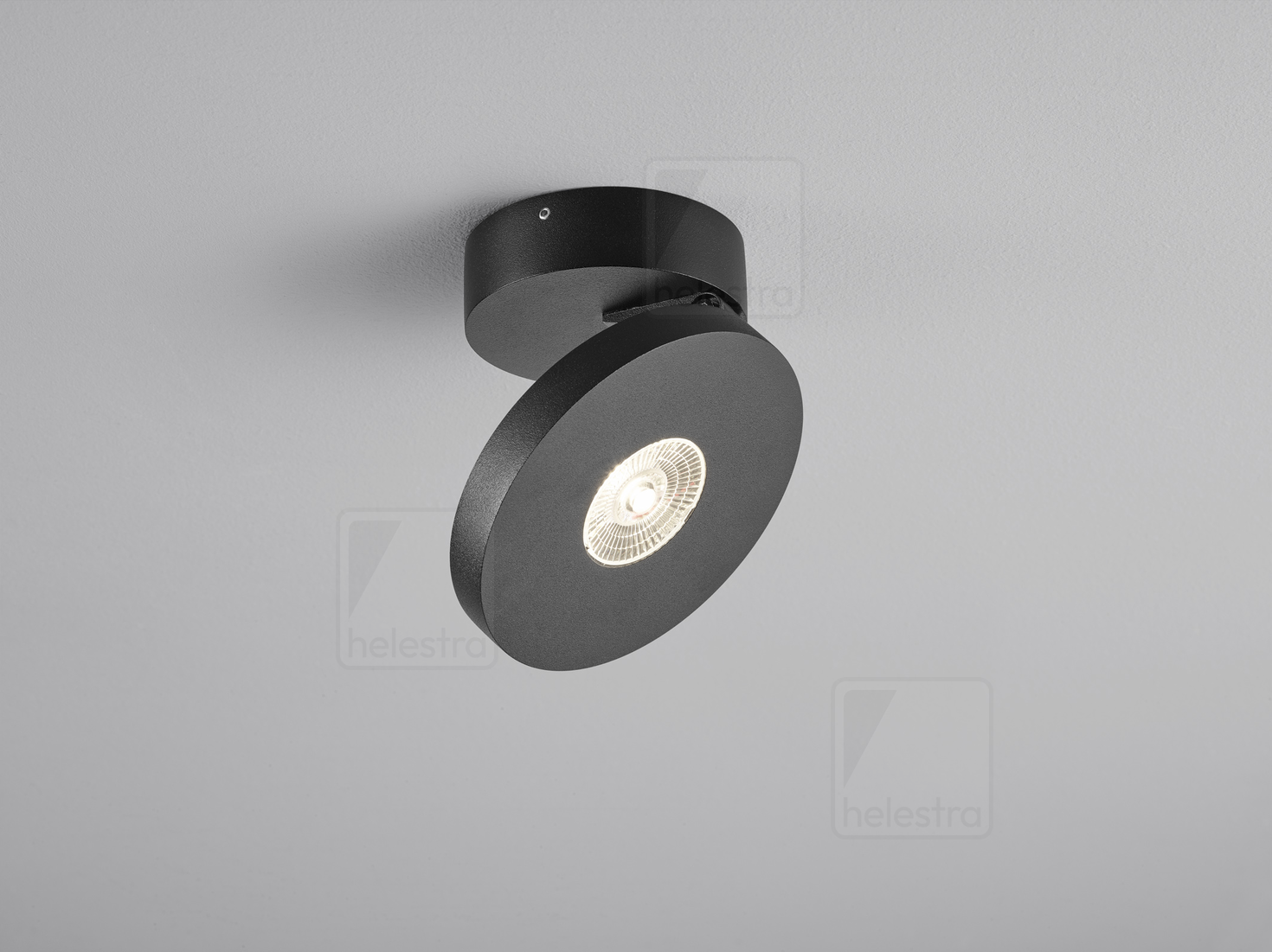 Helestra GOTO  Deckenleuchte Aluminium mattschwarz