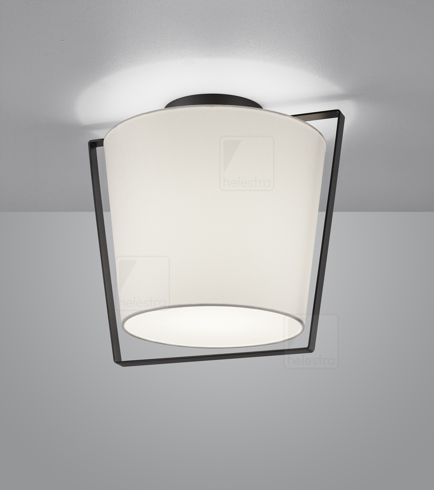 Helestra UKA  Deckenleuchte Stahl mattschwarz