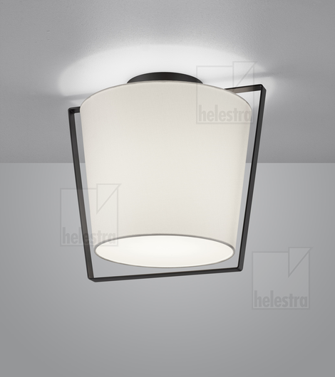 Helestra UKA  Plafonnier Acier noir mat