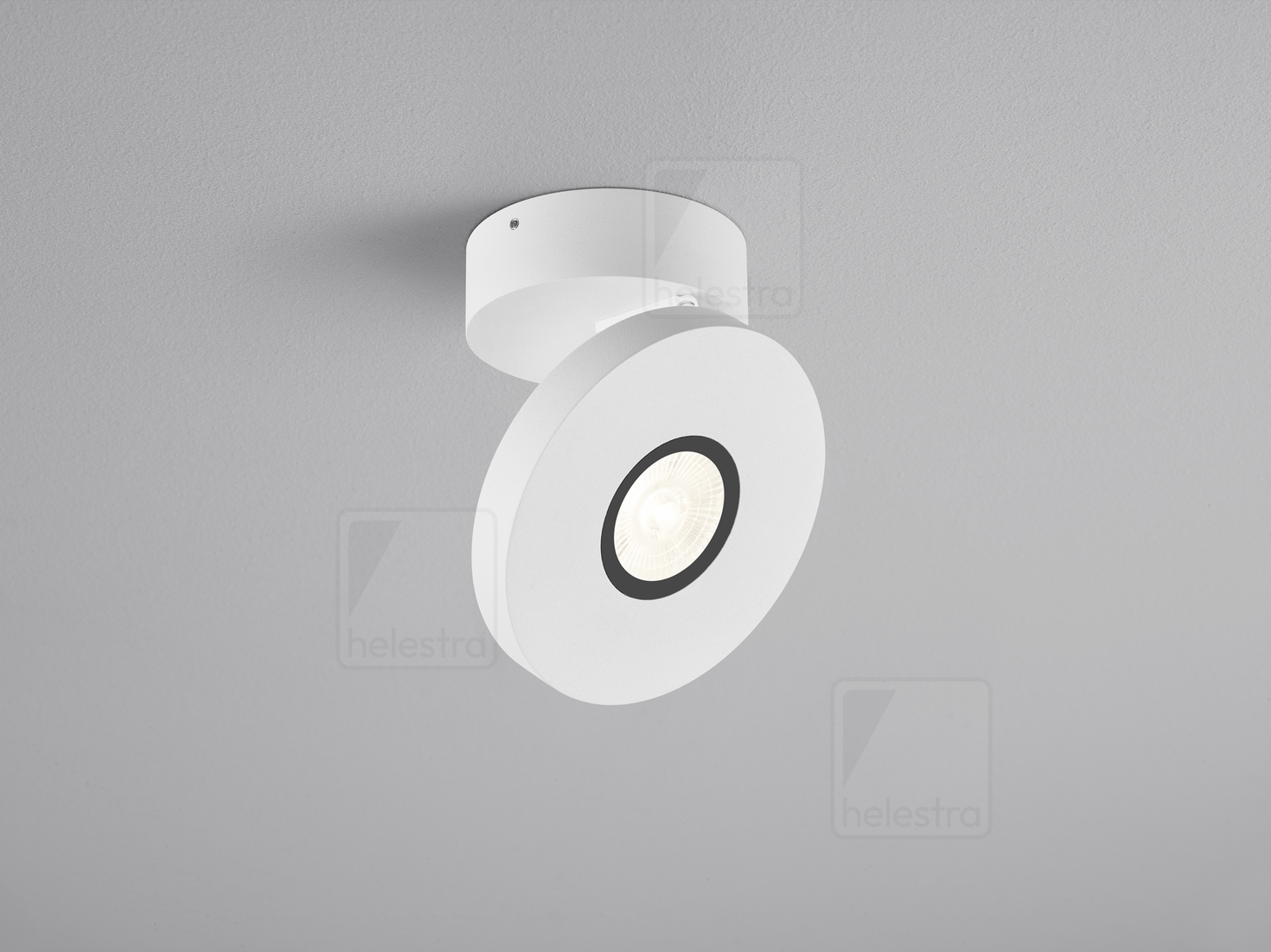 Helestra GOTO  ceiling luminaire aluminium mat white