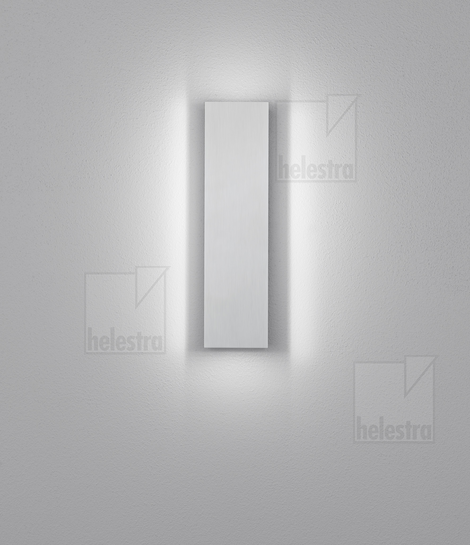 Helestra DEX  applique Acier aluminium poli - balnc mat