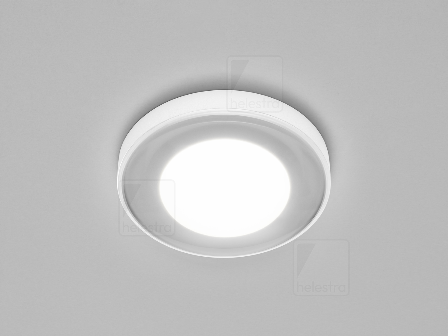 Helestra LUG  Plafonnier encastré aluminium blanc mat