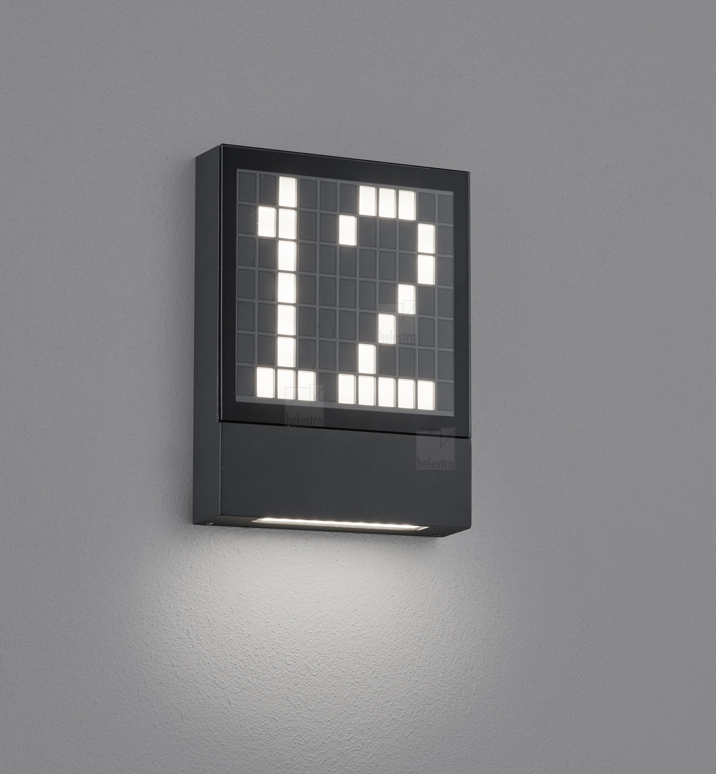 Helestra DIAL  lampada a parete alluminio grafite