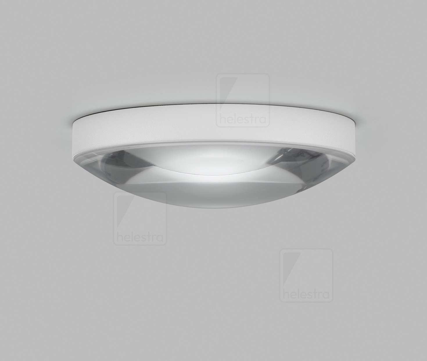 Helestra LUG  Plafonnier encastré aluminium blanc mat