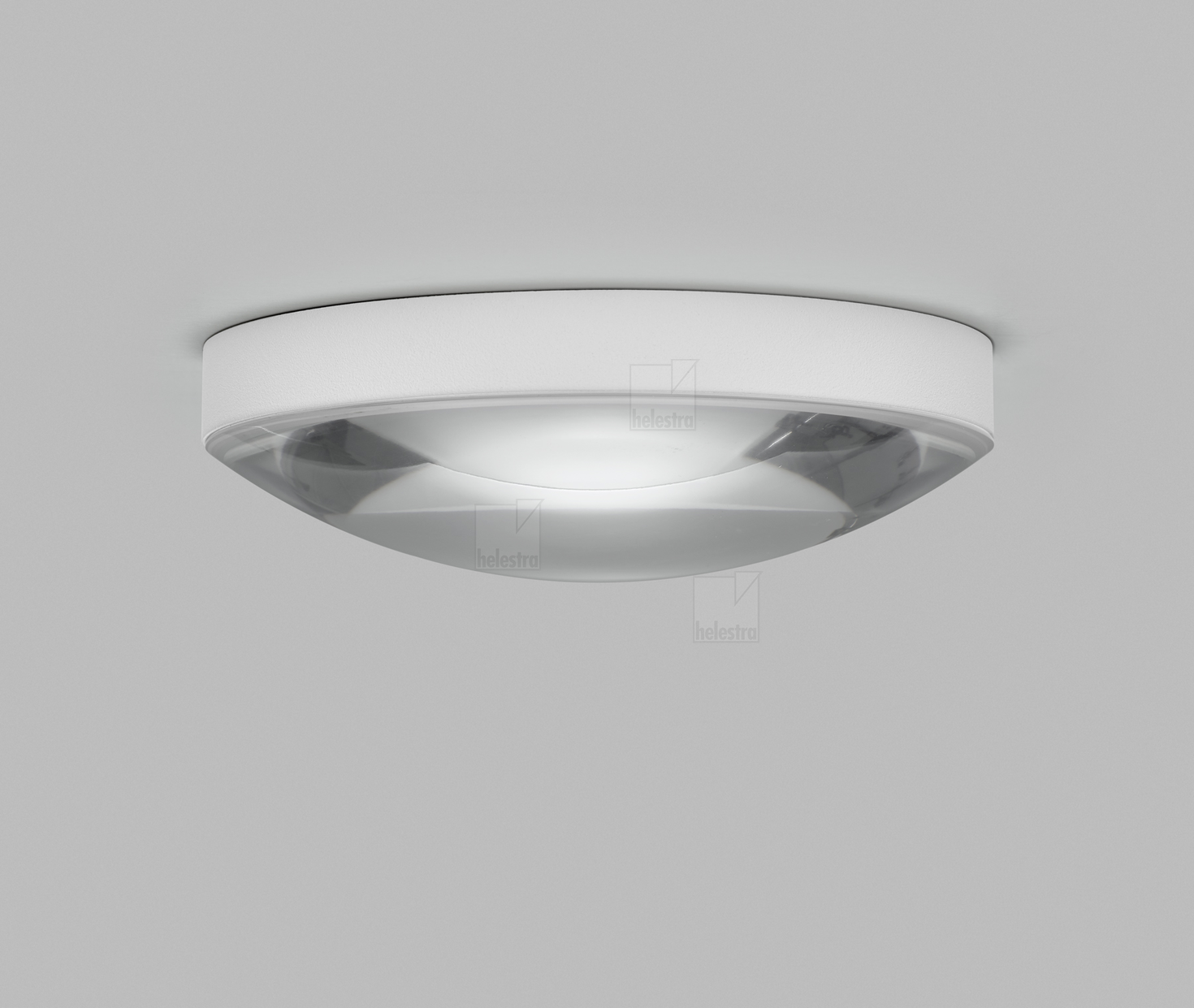 Helestra LUG  Plafonnier encastré aluminium blanc mat