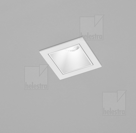 Helestra PIC  Decken-Einbauleuchte Aluminium weiß - weiß