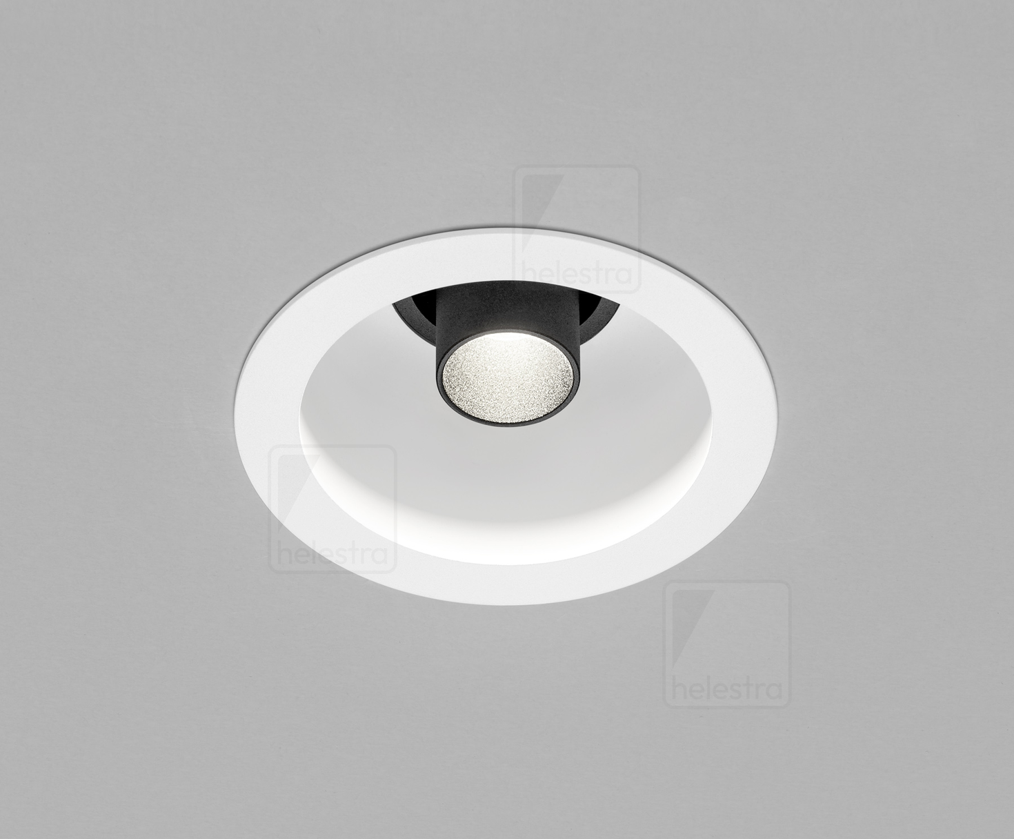 Helestra RUN  recessed ceiling luminaire  white - black