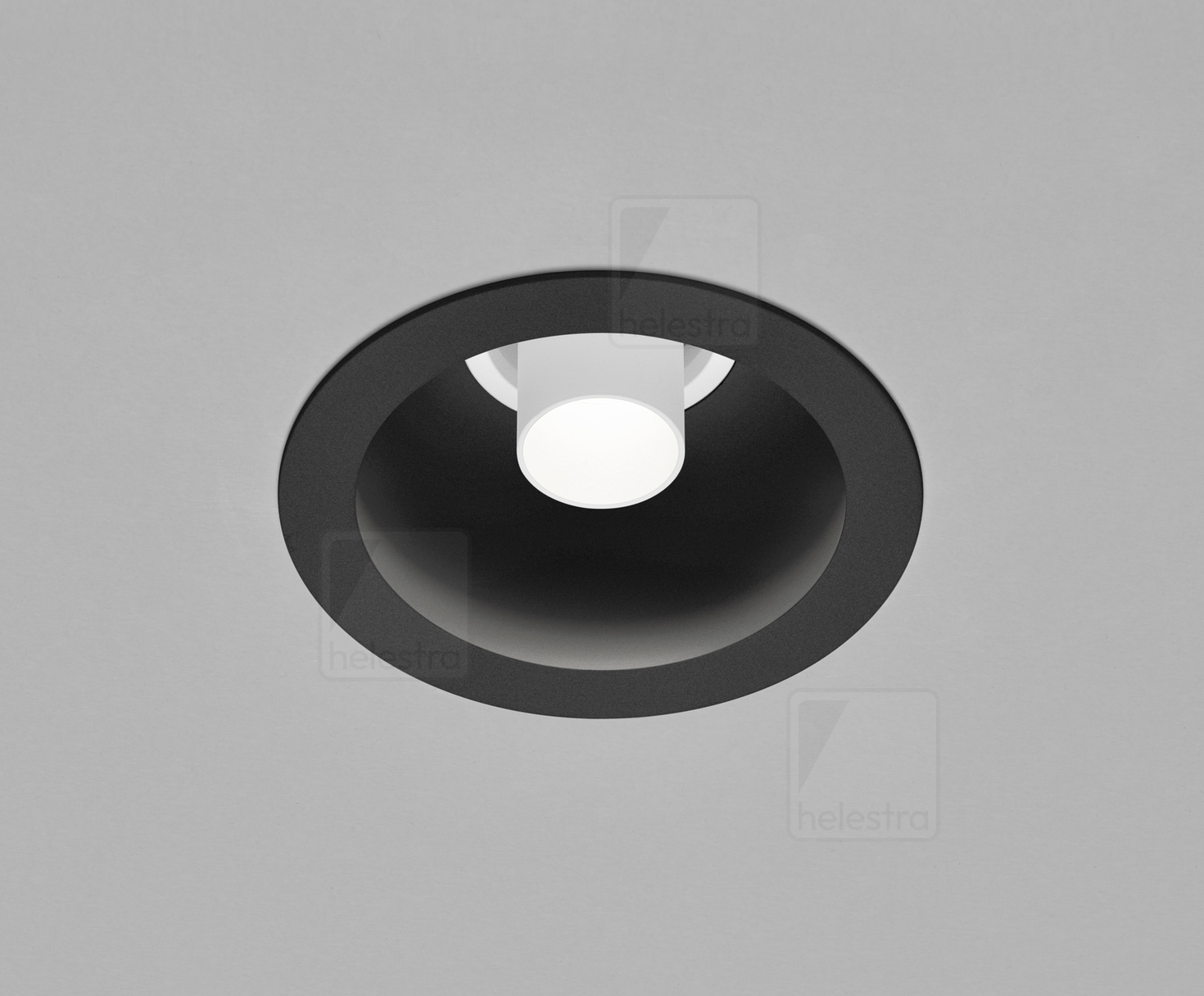 Helestra RUN  recessed ceiling luminaire  black - white