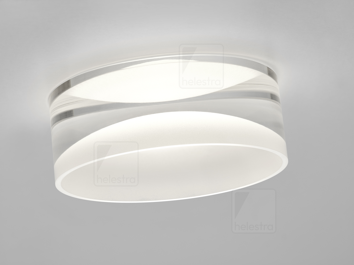 Helestra SKA  recessed ceiling luminaire aluminium white