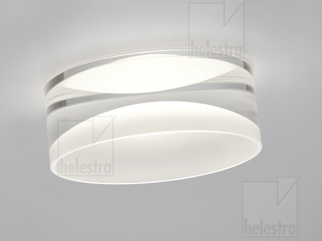 Helestra SKA  recessed ceiling luminaire aluminium white