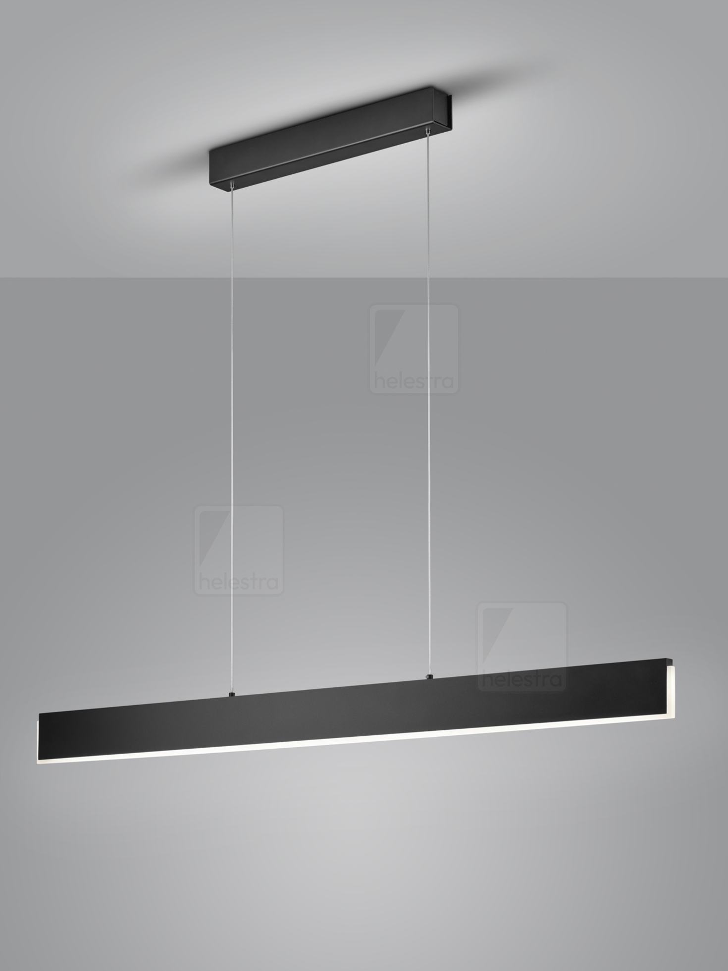 Helestra NEX  suspension lumineuse aluminium noir mat