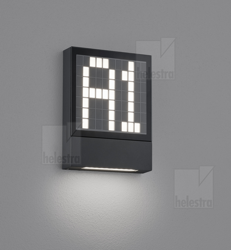 Helestra DIAL  applique aluminium graphite