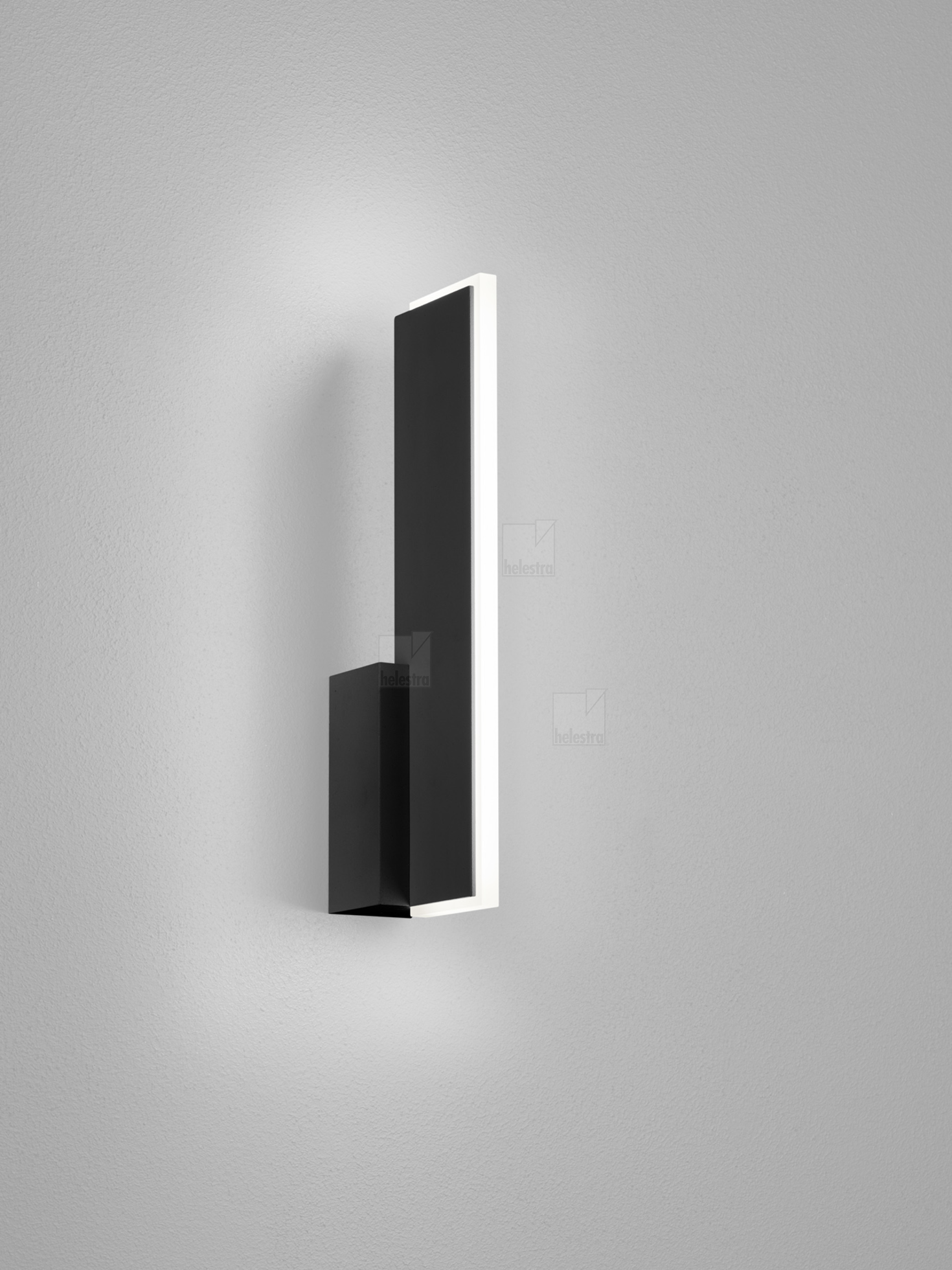 Helestra NEX  Wandleuchte Aluminium mattschwarz