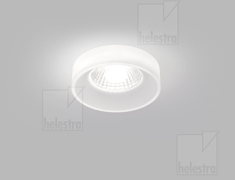 Helestra IVA  recessed ceiling luminaire aluminium white