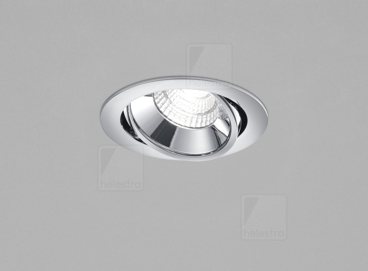 Helestra SID  lampada ad incasso per soffitto alluminio cromato