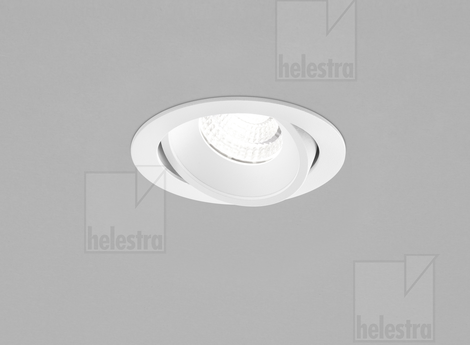 Helestra SID  Decken-Einbauleuchte Aluminium mattweiß