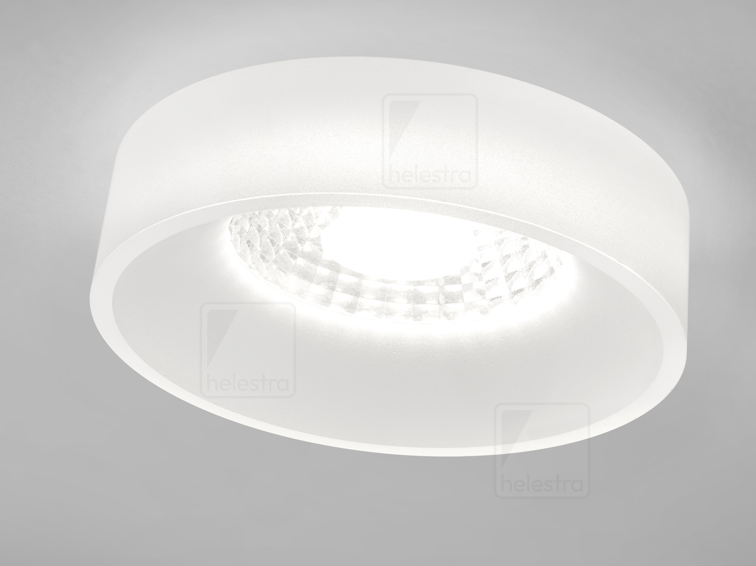 Helestra IVA  recessed ceiling luminaire aluminium white