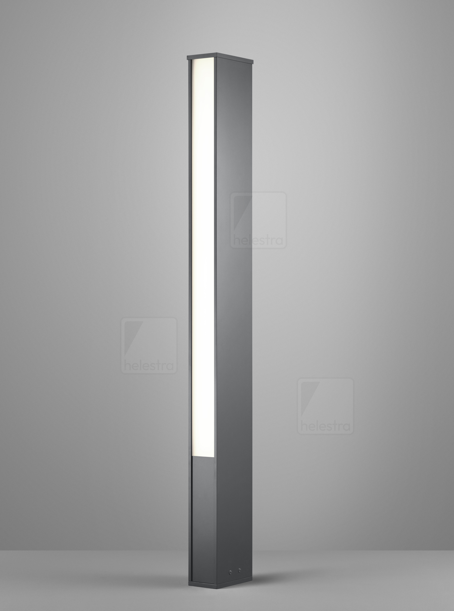 Helestra TENDO  Pollerleuchte Aluminium graphit