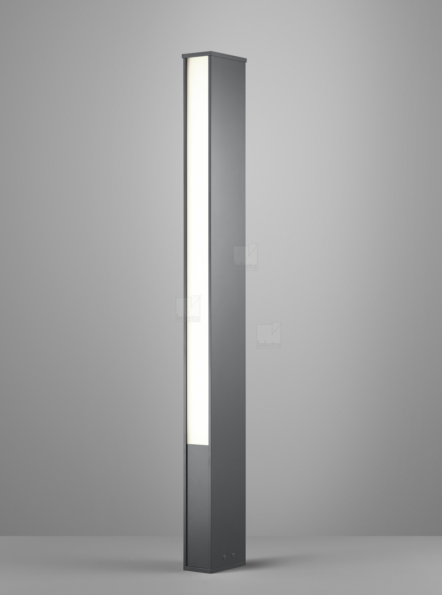 Helestra TENDO  Pollerleuchte Aluminium graphit