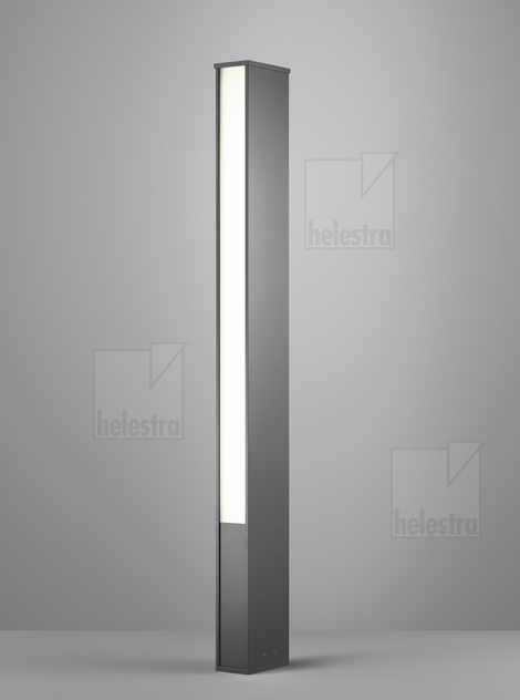 Helestra TENDO  Pollerleuchte Aluminium graphit