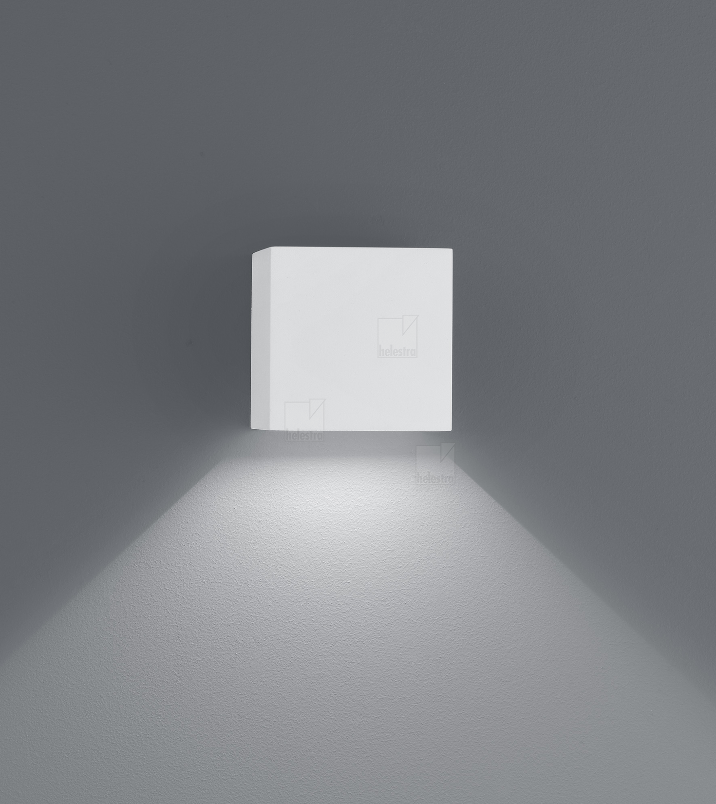 Helestra SIRI44  applique aluminium blanc mat