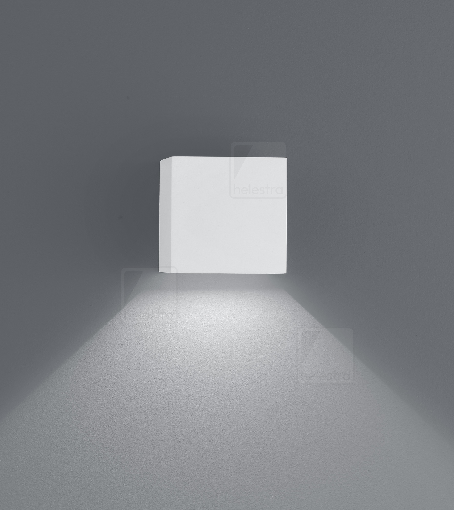 Helestra SIRI44  wall luminaire aluminium mat white