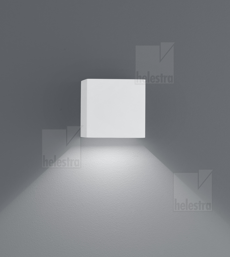 Helestra SIRI44  wall luminaire aluminium mat white