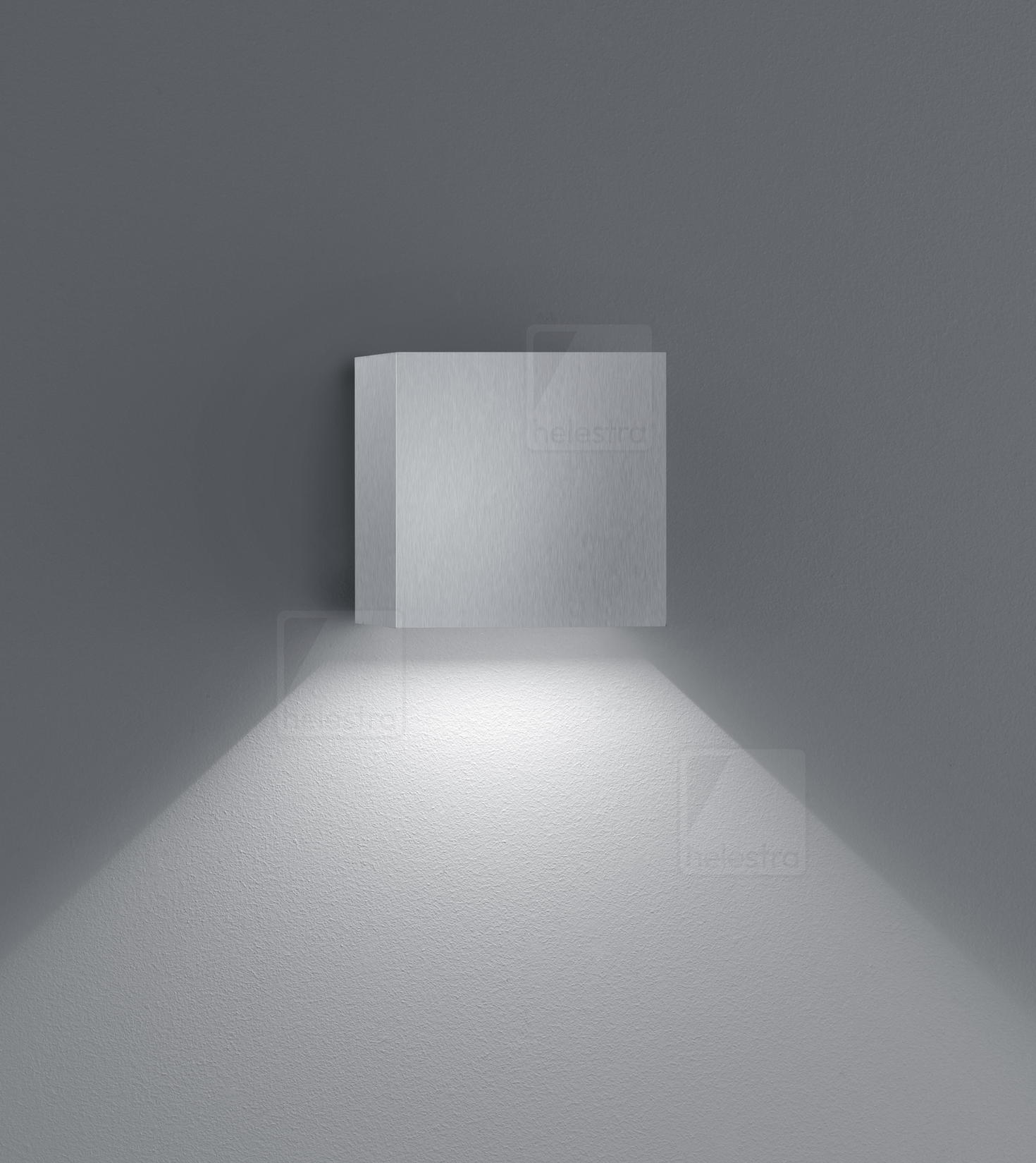 Helestra SIRI44  wall luminaire aluminium nickel mat