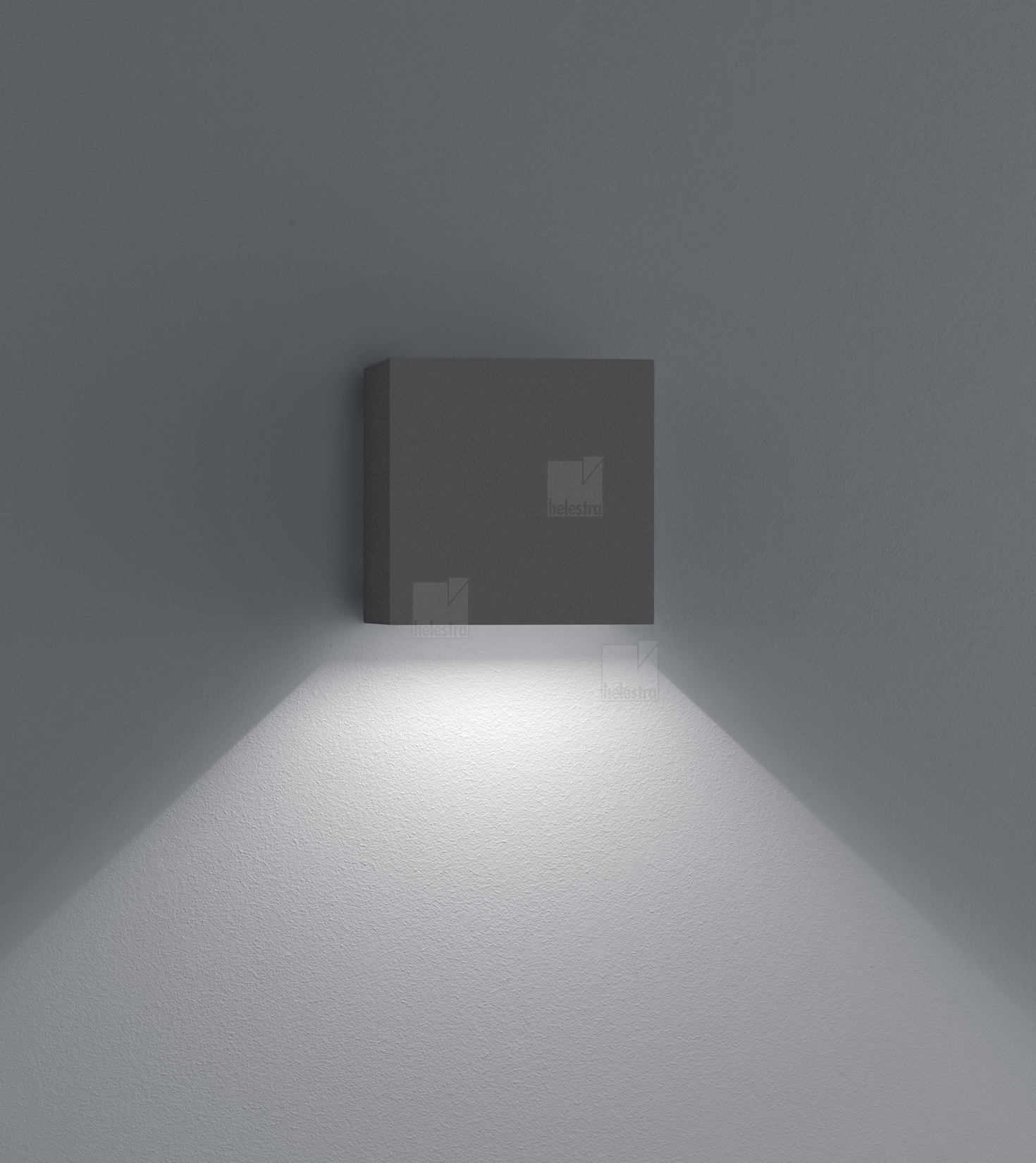 Helestra SIRI44  applique aluminium graphite